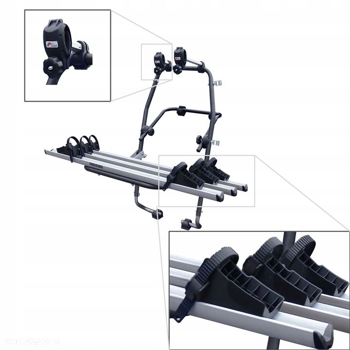 BAGAŻNIK NA KLAPĘ NA 3 ROWERY STAND UP MENABO - 10