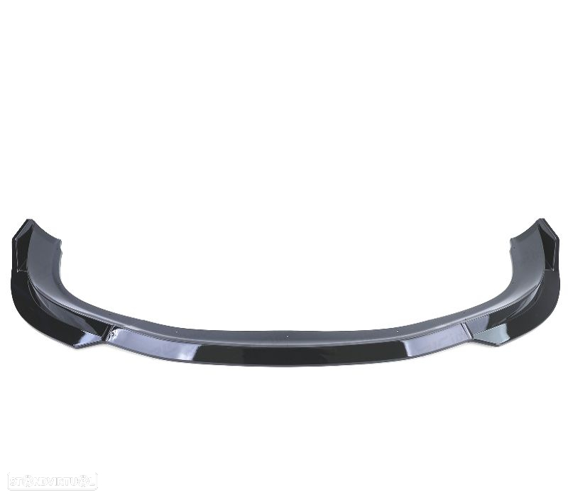 SPOILER LIP FRONTAL VOLKSWAGEN VW POLO 9N3 05-09 PRETO BRILHANTE - 3