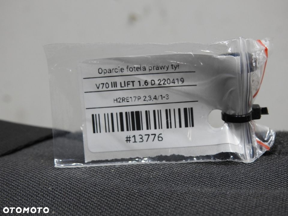 OPARCIE KANAPY PRAWY TYŁ VOLVO V70 III - 9