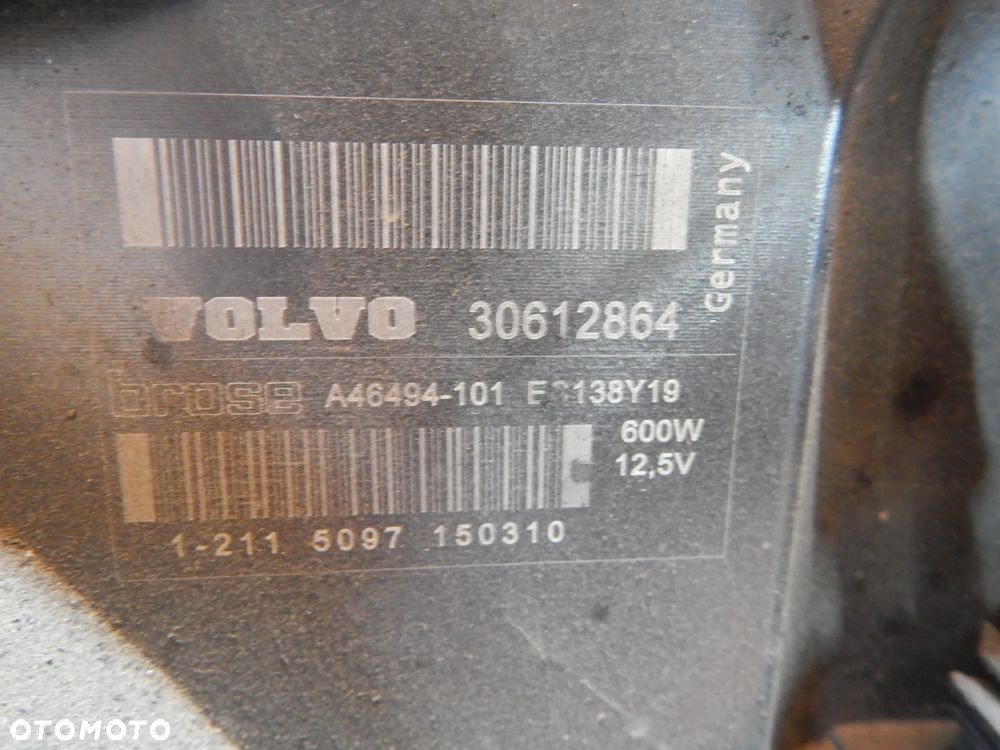 Wiatrak wentylator 2.4 D5 VOLVO XC90 I v70 s80 s60 02-14Łuków części - 2