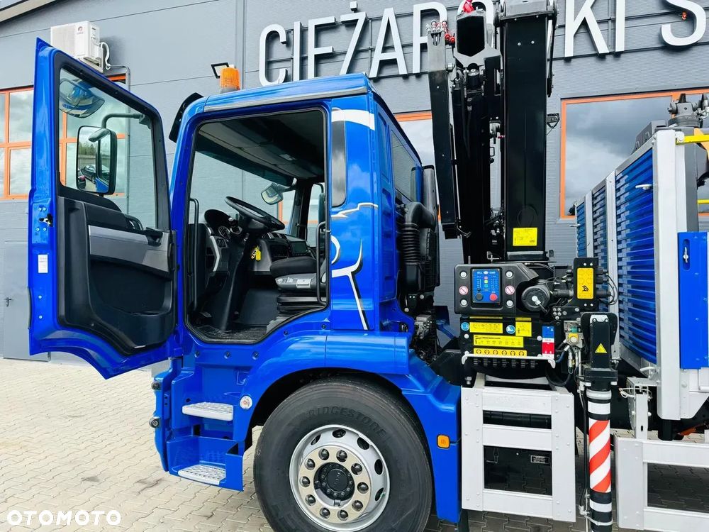 MAN MAN TGM TGL TGS 18.250 E6 // orginał. przebieg 107tys km // 4x2 // żuraw HMF 1420 K2 HDS dzwig kran crane - 25
