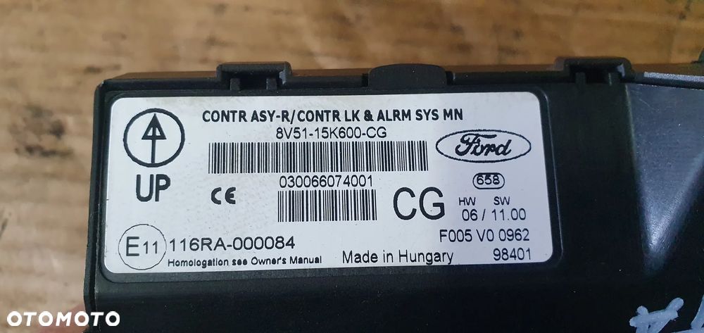 Moduł komfortu Ford Fiesta MK7 8V51-15K600-CG - 5