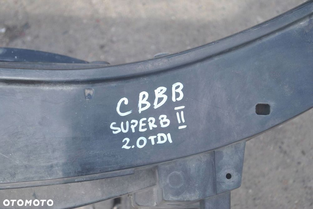 PAS PRZEDNI KOMPLETNY CHŁODNICE WENTYLATORY SKODA SUPERB II - 5