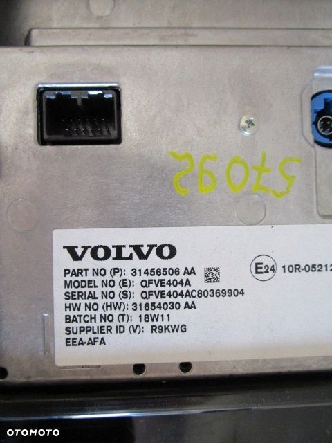 VOLVO V90 S90 XC90 XC60 V60 S60 XC40 WYŚWIETLACZ PANEL MONITOR LCD 31456506 - 5
