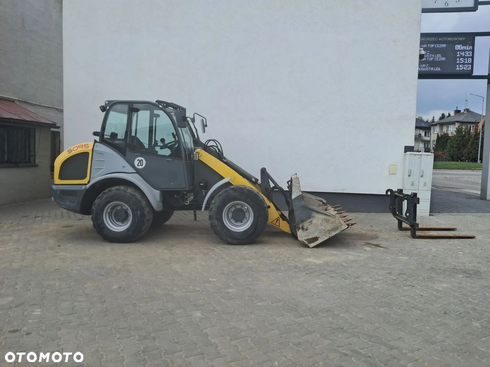 Kramer 5095 ładowarka kołowa 4 koła skrętne 2017r silnik turbo Kohler 75KM hydrauliczne szybkozłącze szufla / łyżka + widły 1200mm 2850 MTG 4x4 oświetlenie waga 5 ok ton jazda szybka wolna 5075 5085 850 750 JCB 406 407 Wacker Neuson WL52 / WL60 Caterpillar 906 / 907 908 Volvo L30 L35 - 8