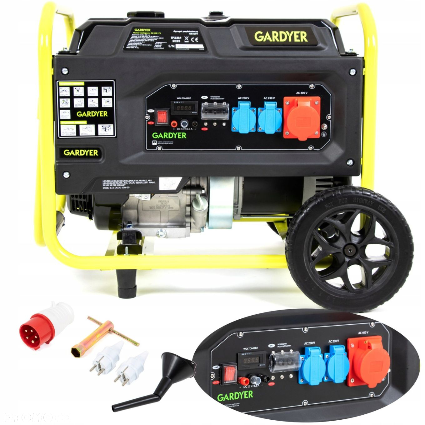 AGREGAT SHT5600 PRĄDOTWÓRCZY TRÓJFAZOWY 5000W GARDYER G5600T GENERATOR - 15