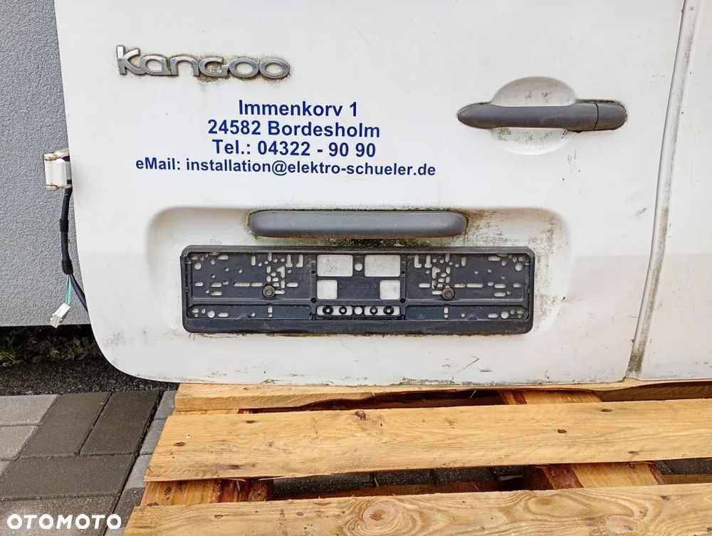 drzwi tylne lewe tył kompletne renault kangoo ii iii 2008-2021 białe - 4