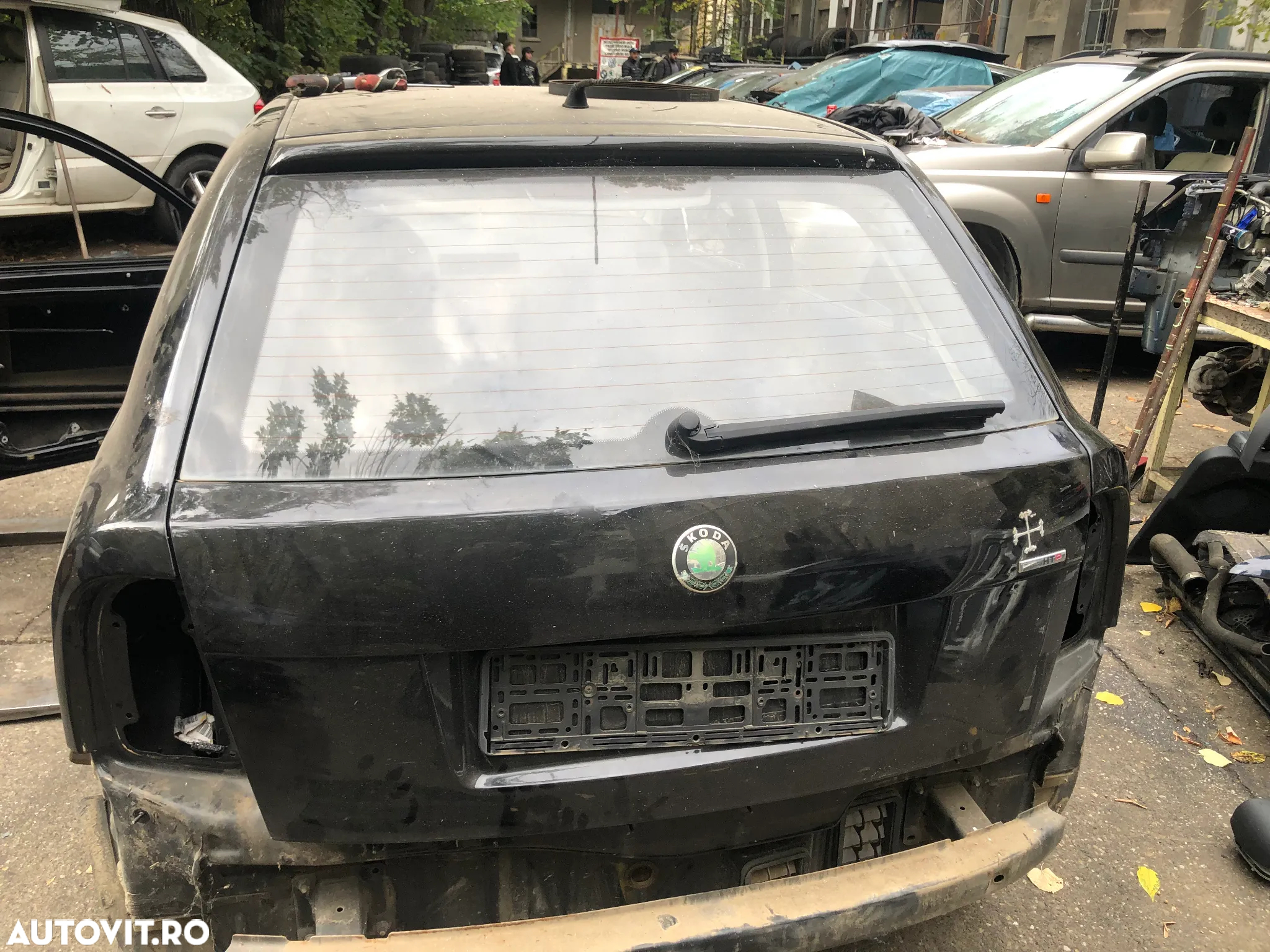 Haion cu luneta Skoda Fabia 1 negru hatchback 2006 - 2