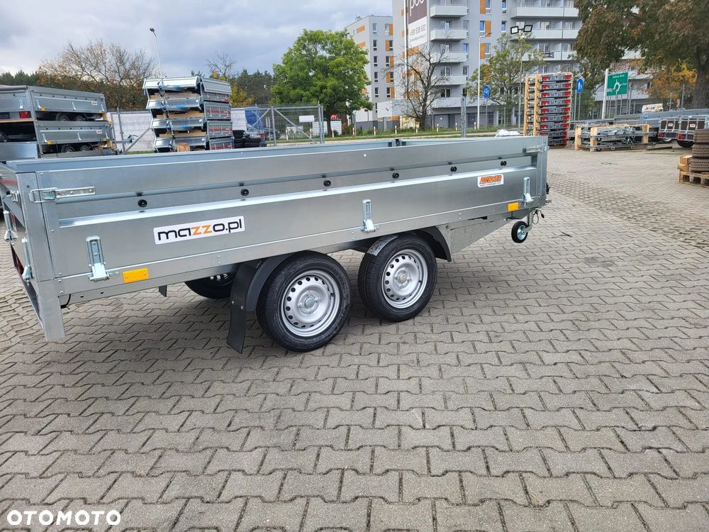 Neptun DOSTAWA! Przyczepa platforma wym. 302x151 SPAWANA! koła pod spodem N7-302 2 kps, wszystkie burty DEMONTOWALNE, lekka kat.B GN273 - 7