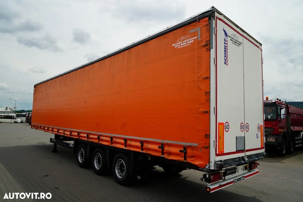 Schmitz Cargobull CORTINĂ / MEGA / PLATĂ JOSĂ / PUNTE RASĂ / ACOPERIȘ RASĂ / ACOPERIȘ RASĂ /  PRELATĂ ARMATĂ - 6