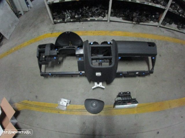 Kit Airbags 13111506 13111507 24454528 16833904 24439953 OPEL CORSA C 2003 1.2I 75CV 5P CINZA PRETO - 1
