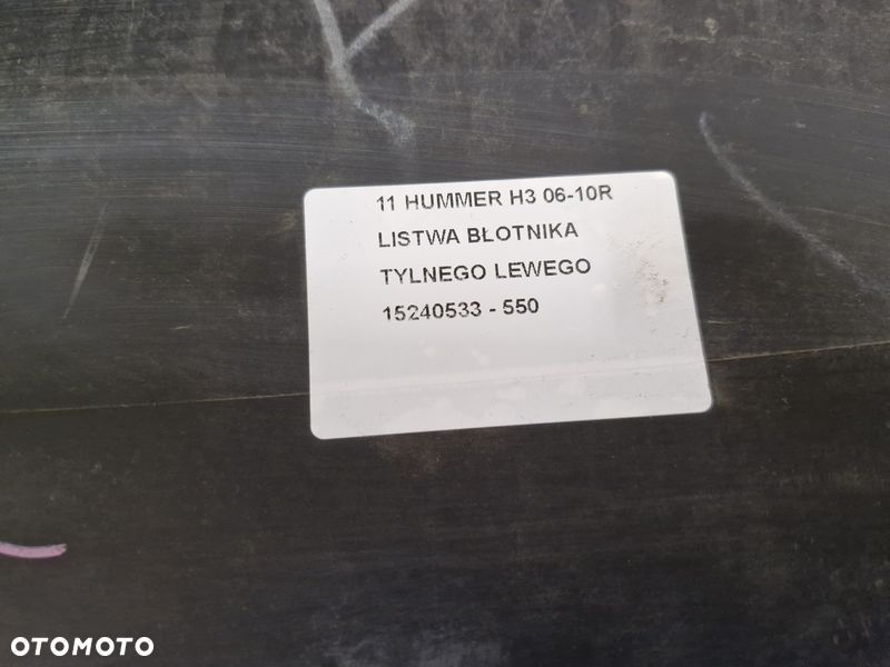 hummer 3 iii h3 listwa błotnika lewy tył lewa tylna 15240533 - 11