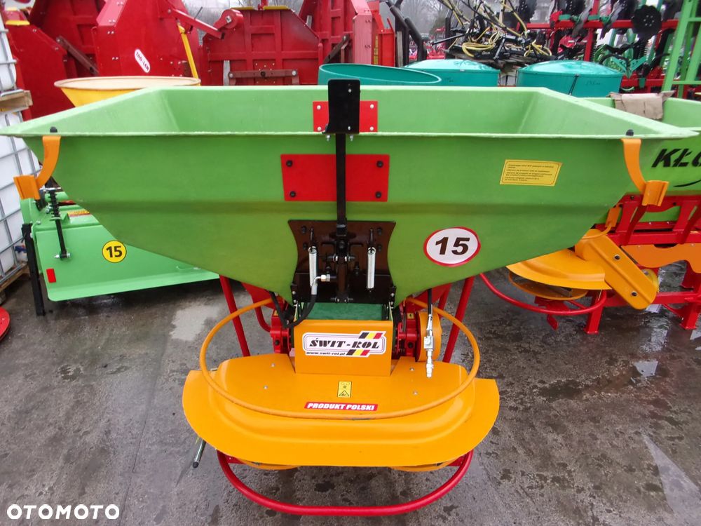 Inny Rozsiewacz nawozów i wapna, taśmowy jedno i dwu tarczowy Kłos, Motyl 300, 400, 600, 800 1000 litrów, Rozsiewacz nawozów dwutarczowy ABRA2 - MAXI, Semior, Unior, Unior2, Mini, Mini2, Rozsiewacz dwutarczowy DEX-WAL (Lift, Tornado duo Turbo), Rozsiewacz nawozów Pronar  FD1-M05 - 10