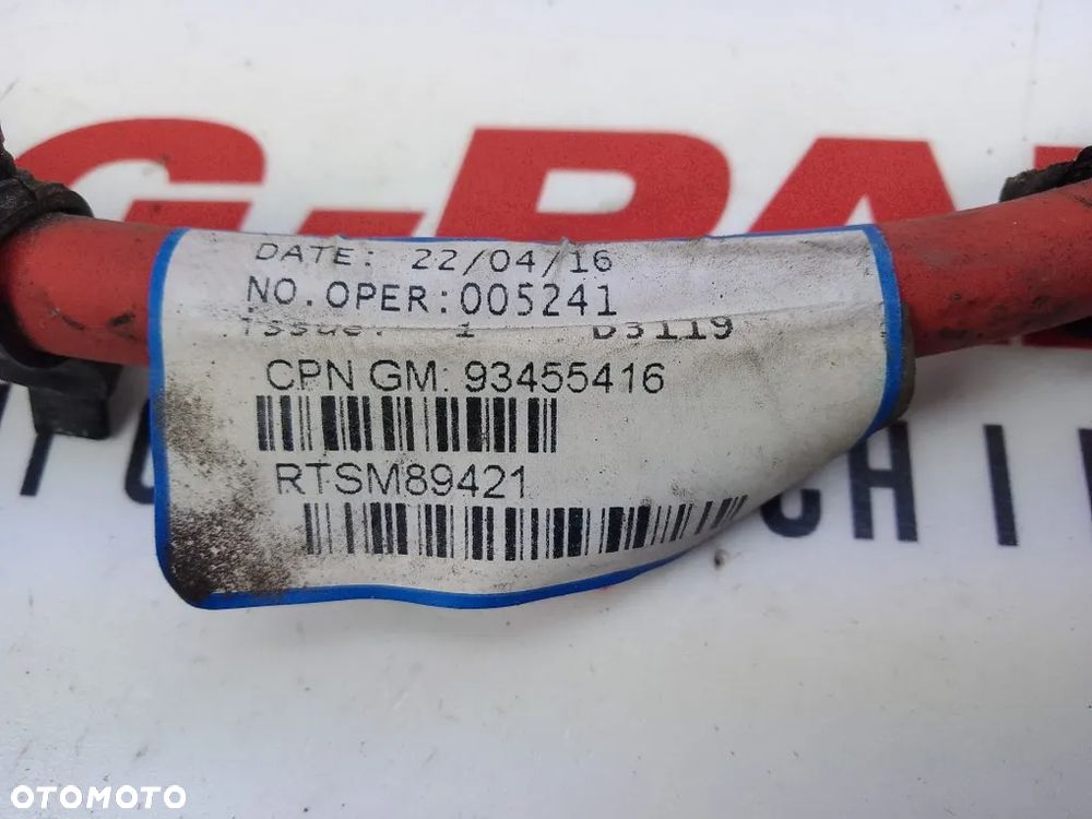 Klema Plusowa Przewód Klemy Vivaro B Trafic III Talento 93455416 - 5