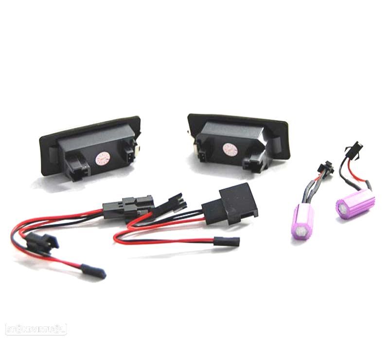 LUZES MATRÍCULA AUDI Q5 A4 A5 A1 TT VW PASSAT B6 KOMBI SKODA LED - 2
