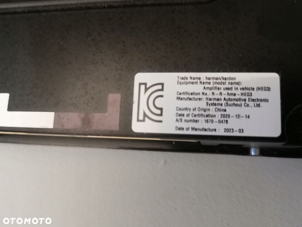 KIA NIRO II 22- WZMACNIACZ HARMAN 96370-A0500 - 3