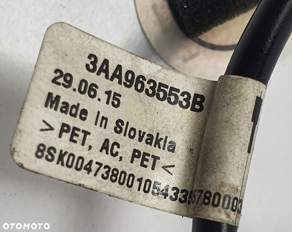 CZUJNIK FOTELA PRAWY VW NEW BEETLE II 3AA963553B - 3