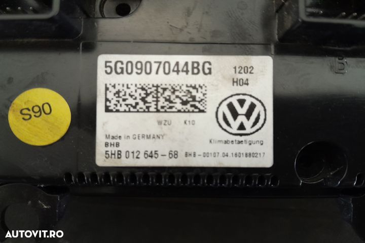 Comanda clima 5G0907044BG 5G0907044BG Volkswagen VW Touran 2 [2015 - - 4