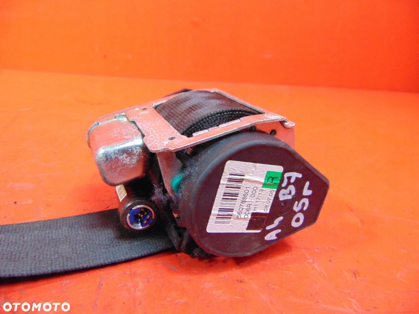 AUDI A4 B7 8E 8E2 B6 A6 C6 PAS BEZPIECZEŃSTWA PRAWY PRZÓD PRZEDNI 560788601 - 2