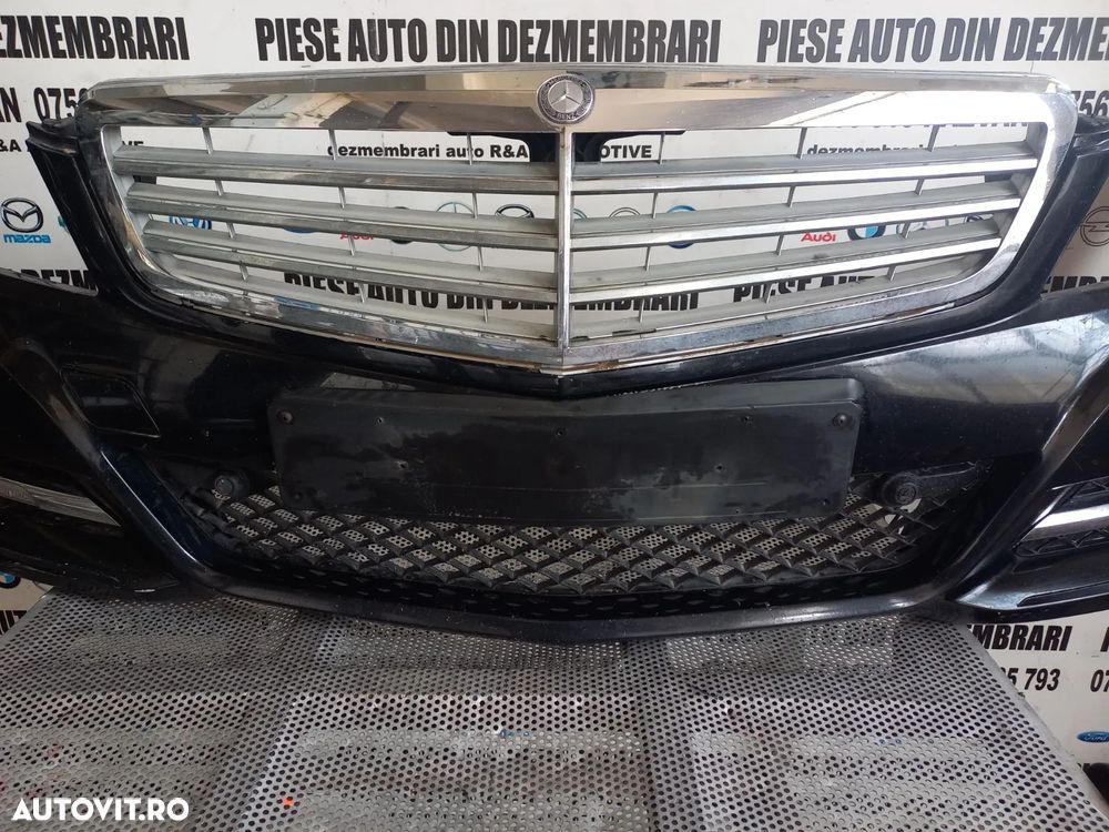 Bara Fata Completa Mercedes C Class W204 Facelift An 2011-2012-2013-2014-2015 Cu Spalatoare Far Si - 6