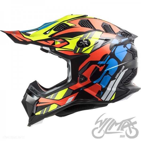 Kask crosowy enduro  LS2 MX700 SUBVERTER EVO RASCAL BL. ORANGE M - 2