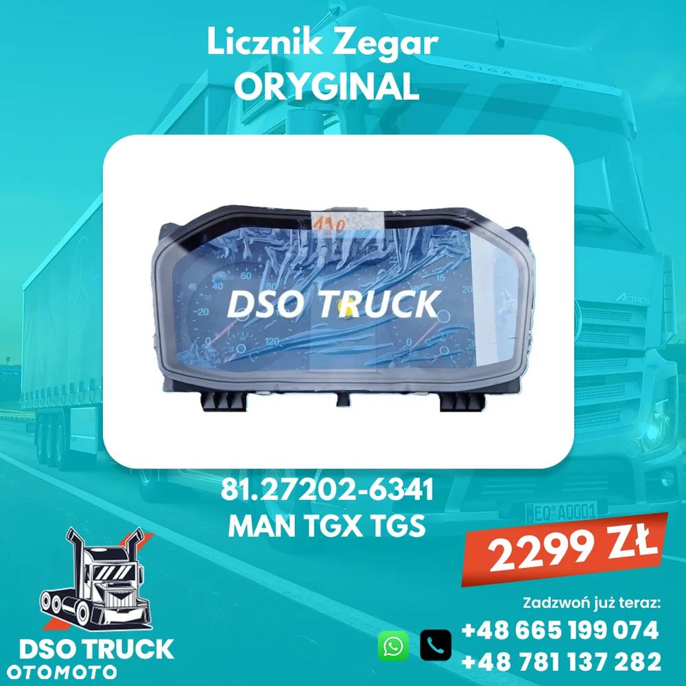 LICZNIK ZEGARY MAN TGX TGS 81.27202-6341 ORYGINAL - 1