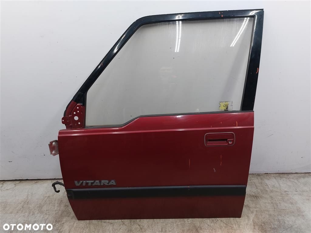 Drzwi przednie lewe przód Suzuki Vitara I 1988-1995 PRZED LIFT CZERWONY - 1