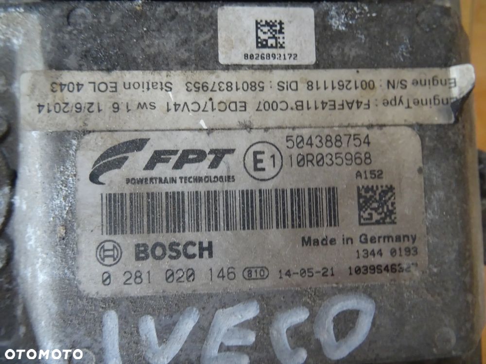 Sterownik Silnika Iveco 0281020146 - 2