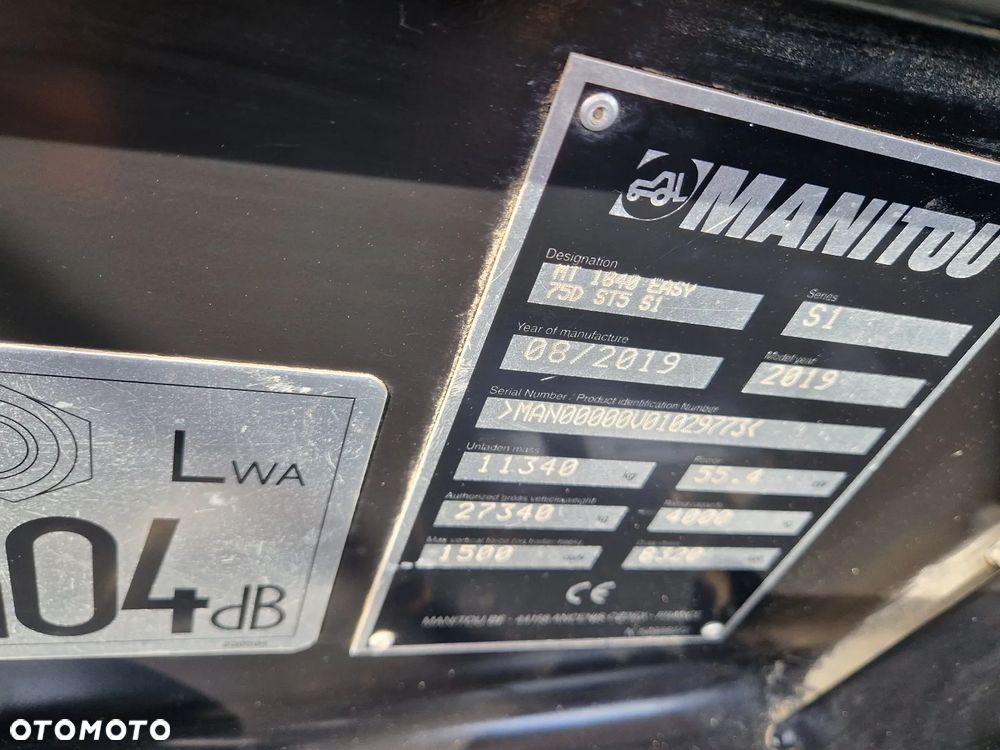 Manitou MT 1840 G101 jak JCB 540-170 - 10