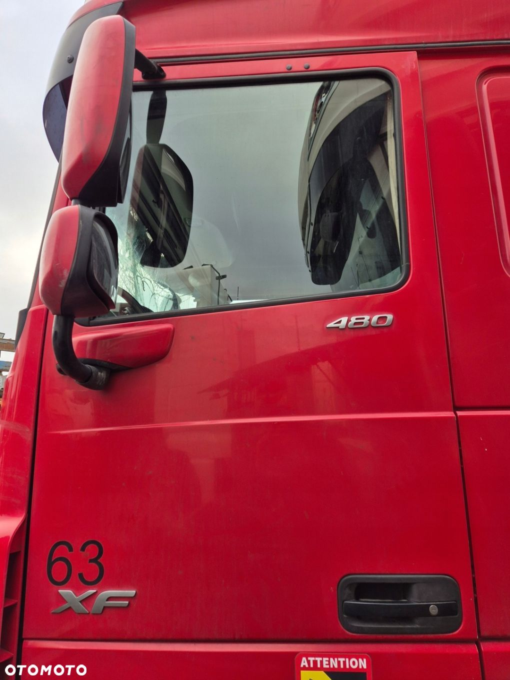 DRZWI CZERWONE LEWE KOMPLETNE DAF XF 106 LIFT - 1
