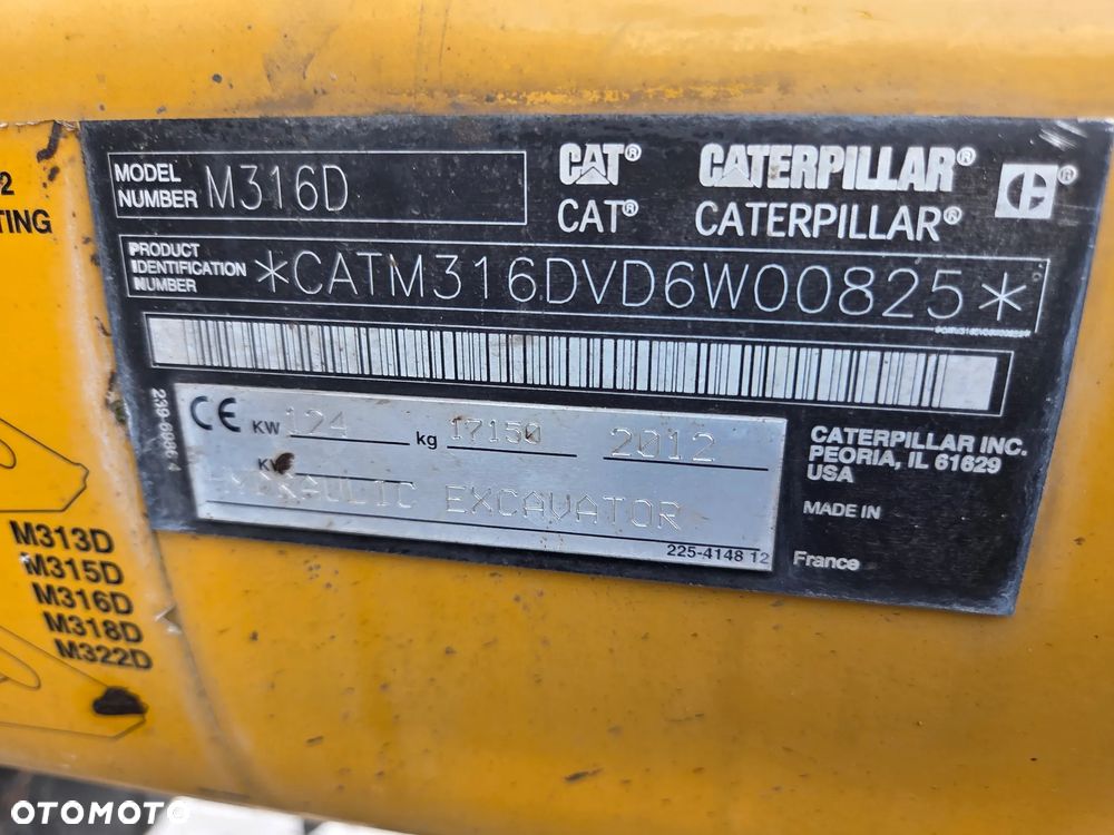Caterpillar 316D / z Niemiec / Tylko 7500 mth / - 11