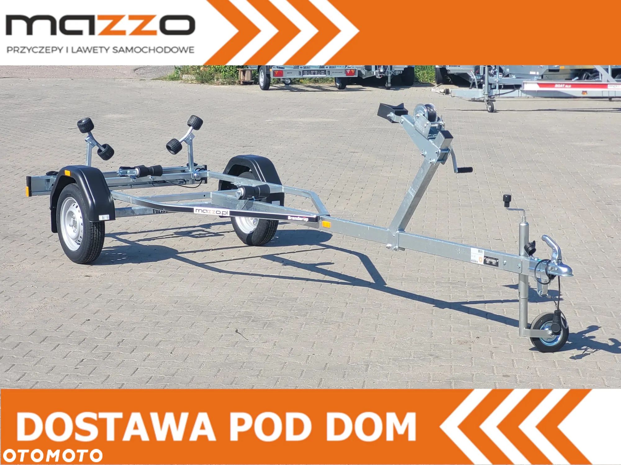 Brenderup DOSTAWA Przyczepa podłodziowa POD ŁÓDŹ DO 4,7m DMC 600 kg, rolki, wodoodporne łożyska - 1
