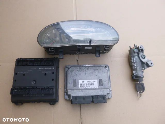 ZESTAW STARTOWY STACYJKA KOMPUTER IMMOBILIZER LICZNIK VOLKSWAGEN POLO 9N LIFT 1.2 05- - 1