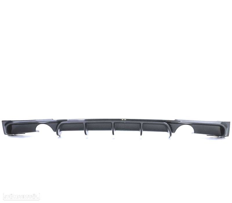 DIFUSOR BMW F30 F31 LOOK M PERFORMANCE CARBONO DUPLA SAÍDA - 2
