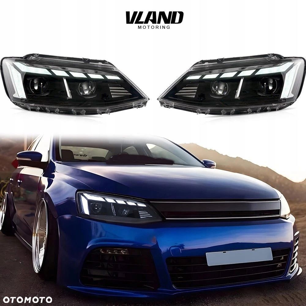 Reflektory Lampy kpl Vland Full Bi Led Tuning VW Jetta VI 5c 6 2010-2018 - 1