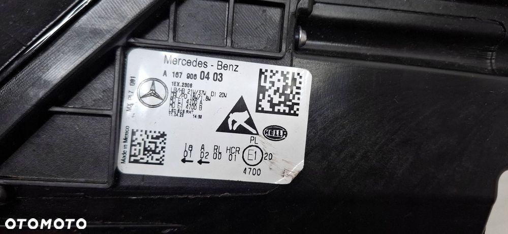 mercedes gle led high full led lampa reflektor przód przedni eu - 12