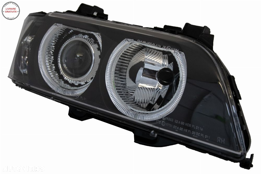 Faruri Angel Eyes BMW Seria 5 E39 (1996-2003) Facelift Design- livrare gratuita - 4