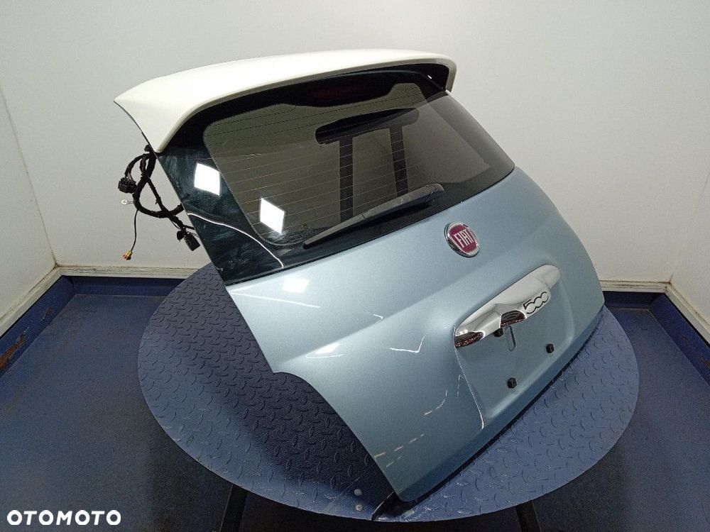 FIAT 500 500E I TYLNA KLAPA  POKRYWA BAGAŻNIKA  KPL PBA LUCE BLU - 2