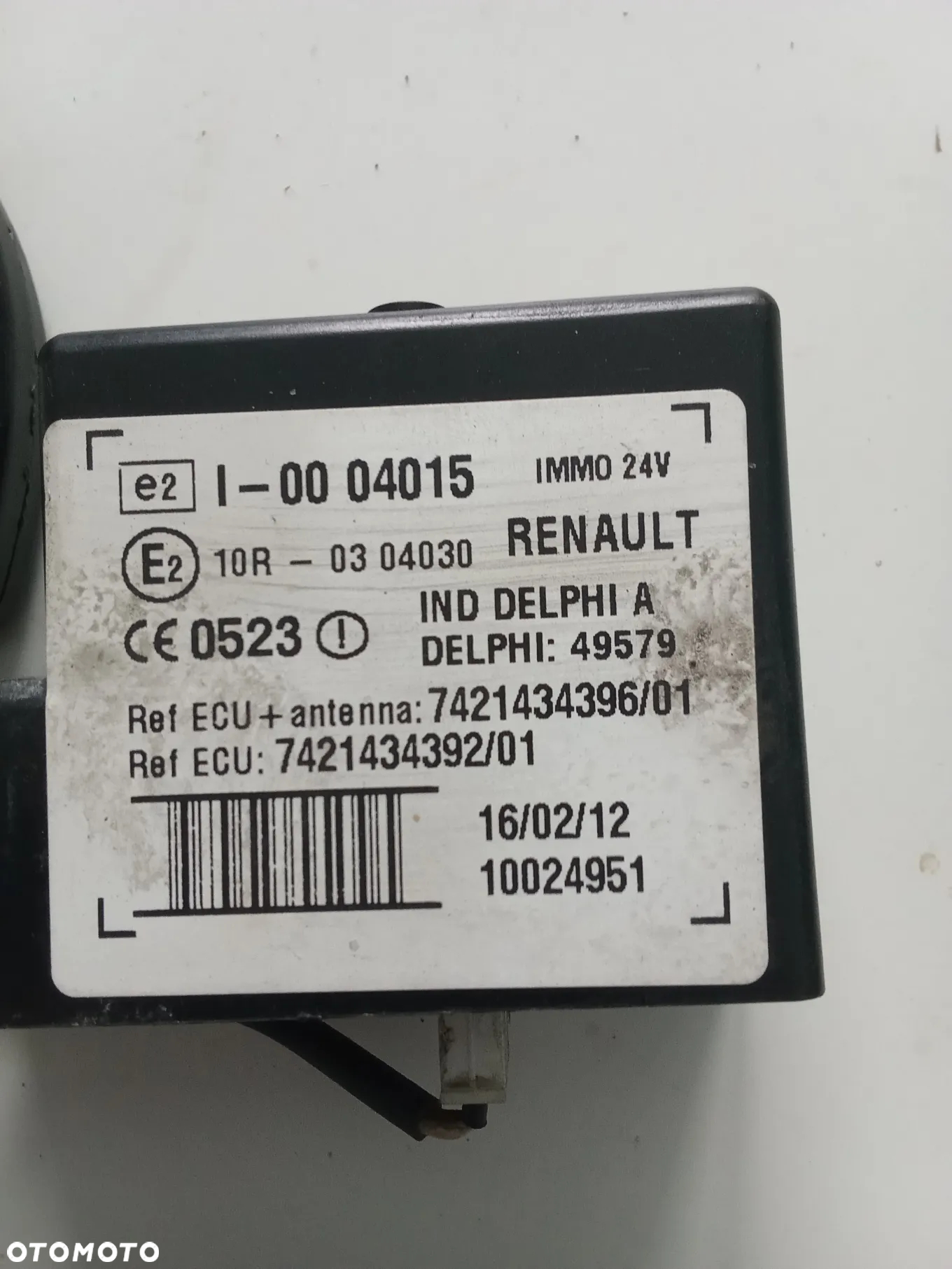 Renault Premium DXI immobilizer 7421434396 - 2