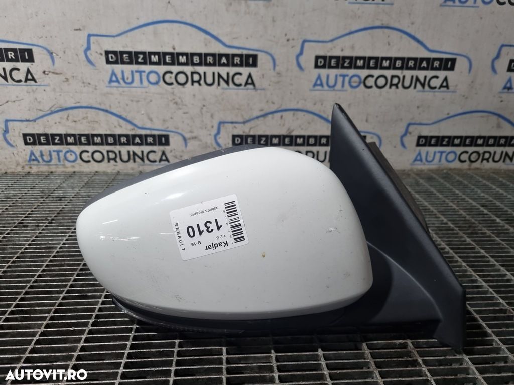 Oglinda dreapta Renault Kadjar 2015 - 2018 4 Usi Alb (1310) Rabatabile Rabatabil - 1