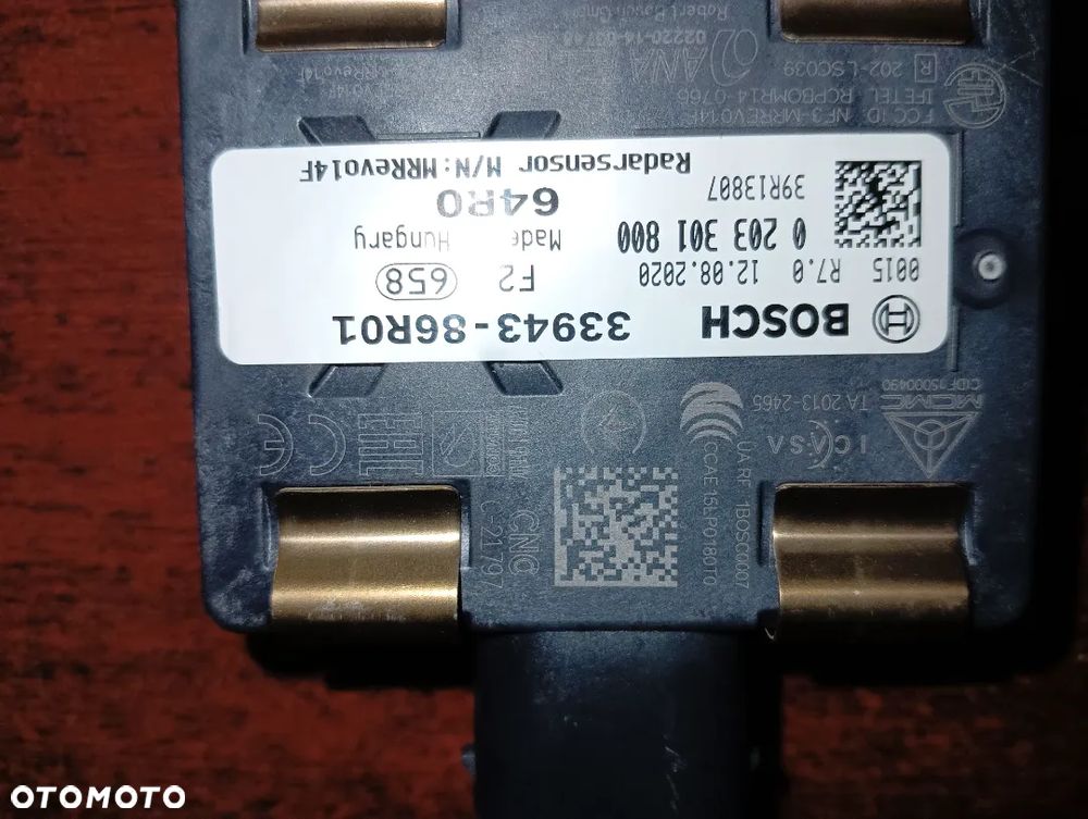 Suzuki Vitara Radar Distronic 33943-86R01 - 3