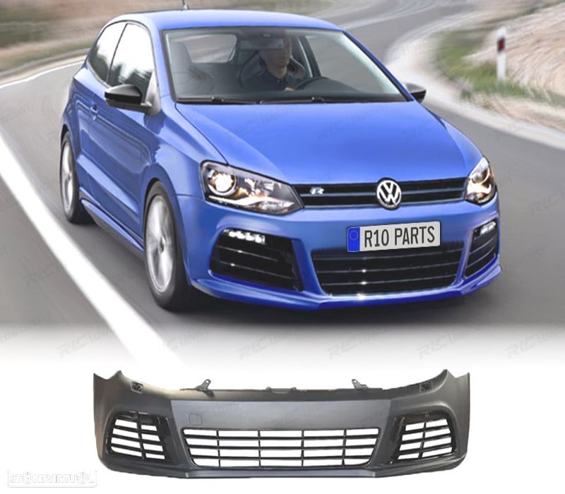 PARA-CHOQUES VOLKSWAGEN VW POLO 5 6R 09-14 LOOK R LINE LUZ DIURNA - 1