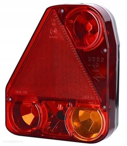 LAMPA TYLNA ZESPOLONA TRÓJKĄT ODBLASK PRZYCZEPA - 2