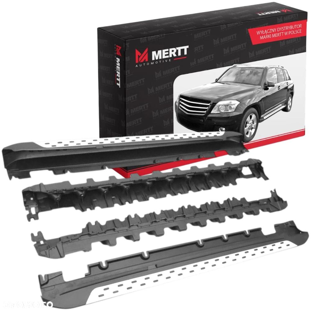 STOPNIE PROGI BOCZNE LISTWY NAKŁADKI PROGU MERCEDES GLK X204 2008-2016 - 2
