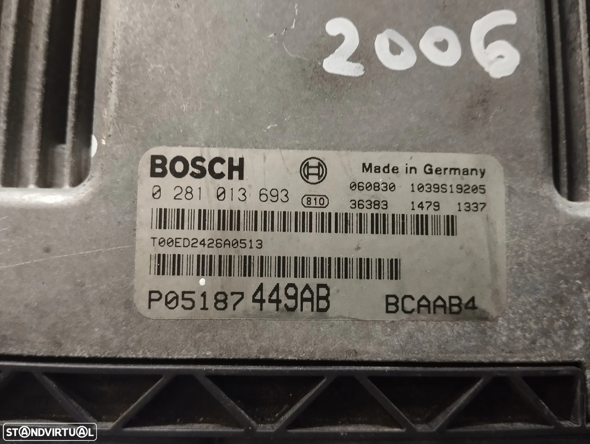 CENTRALINA DO MOTOR DOGE CALIBER 2.0CRD REF. 0281013693 P05187449AB - 2