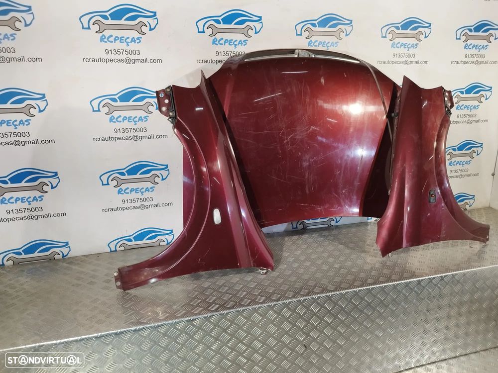 FRENTE COMPLETA OPEL ASTRA G T98 CAPOT PARACHOQUES GUARDA-LAMAS OTICAS FRENTE FIBRA RADIADOR VENTILADOR REFORÇO - 14