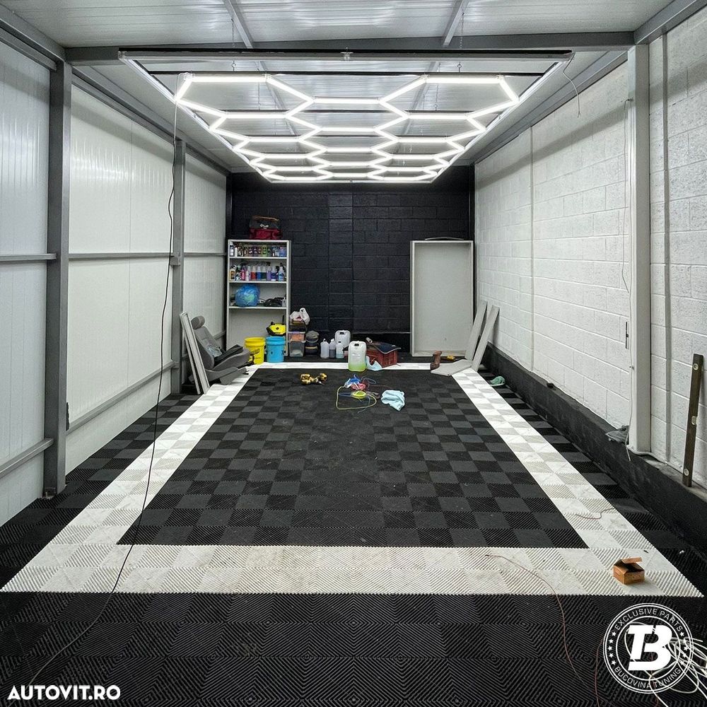 Pardoseala Modulara pentru Garaj si Ateliere Detailing - Alb - 1