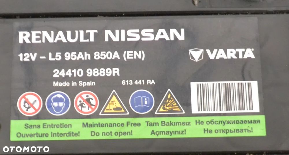 RENAULT MASTER III IV 2.3dci OPEL MOVANO Akumulator Bateria 95ah 850A - 3