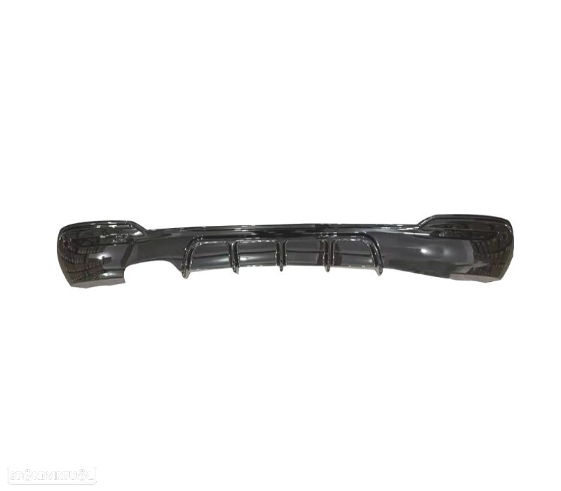 DIFUSOR TRASEIRO BMW F34 GT 13-19 LOOK M PERFORMANCE PRETO BRILHANTE 2 SAÍDAS ESQUERDA - 2