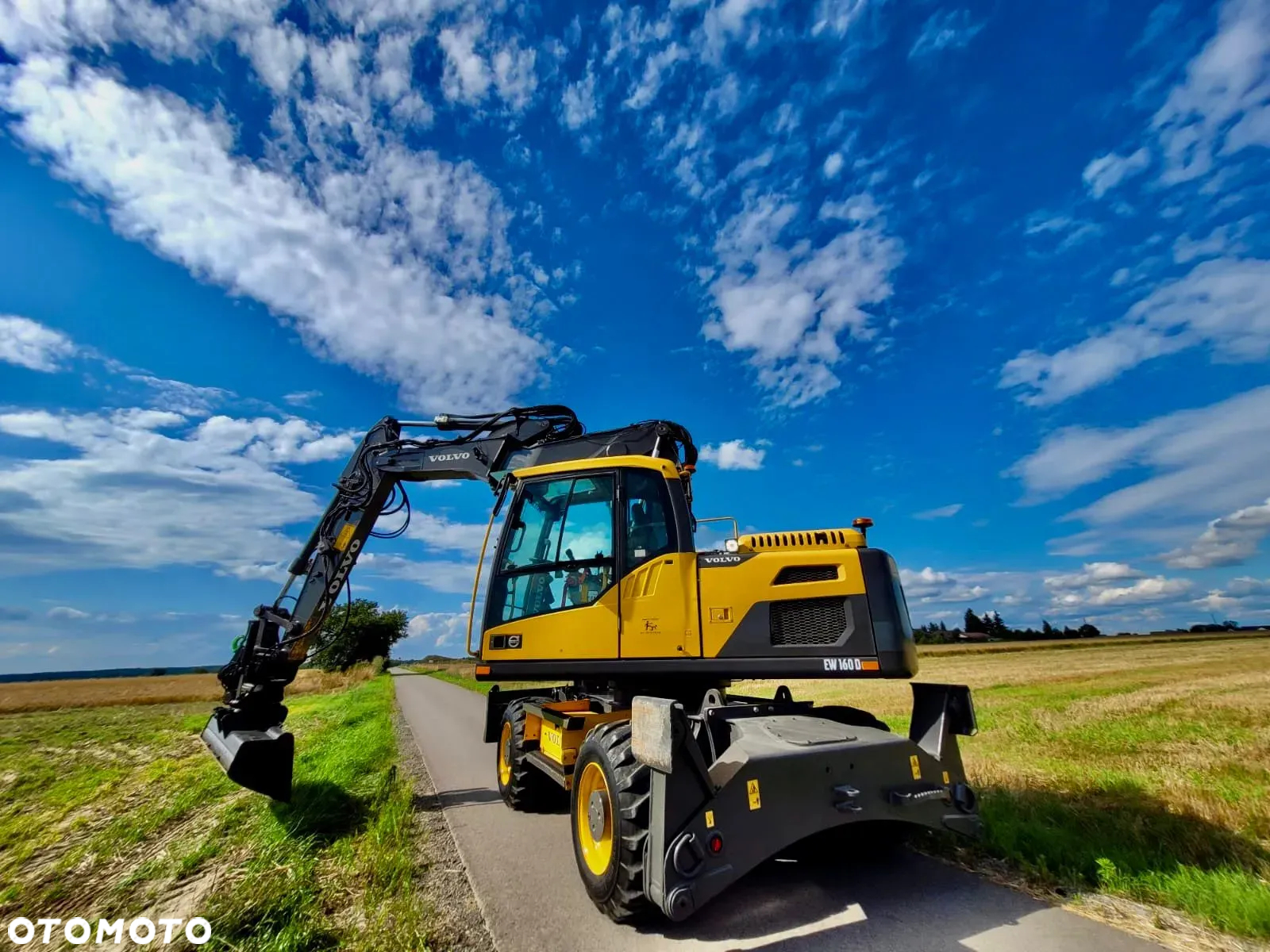 Volvo EW 160 D  Koparka Kołowa, Rototilt Rotator, 4 ŁYZKI Pług, Podpory - 3